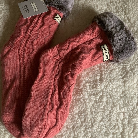 NWT Hunter winter lounge socks with anti slip - Picture 2 of 6